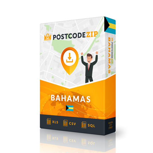 Bahamas, Complete premium data set of streets