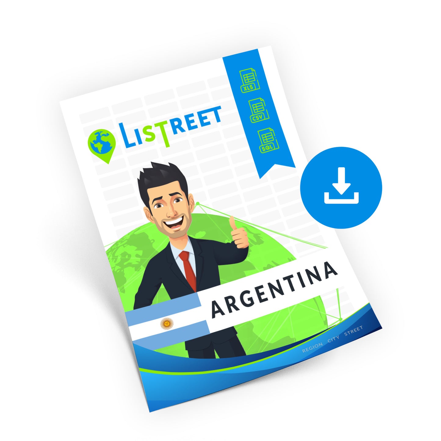 Argentina, Complete premium data set of streets