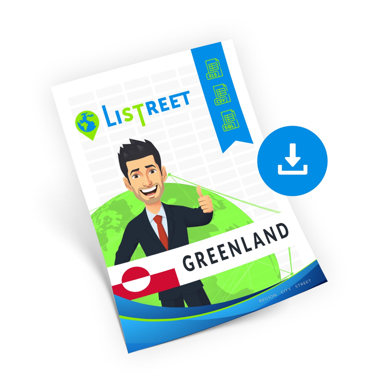 Greenland, Best file of streets, complete set