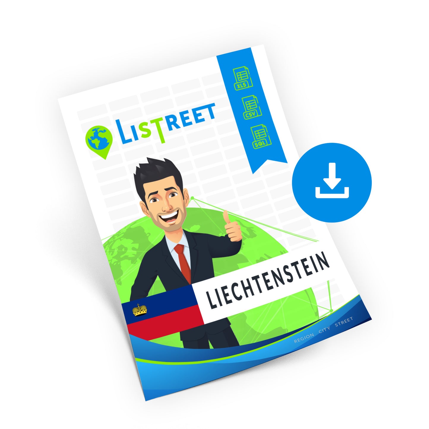 Liechtenstein, Best file of streets, complete set