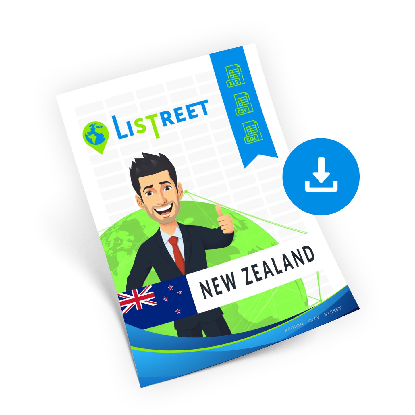 New Zealand, Best file of streets, complete set