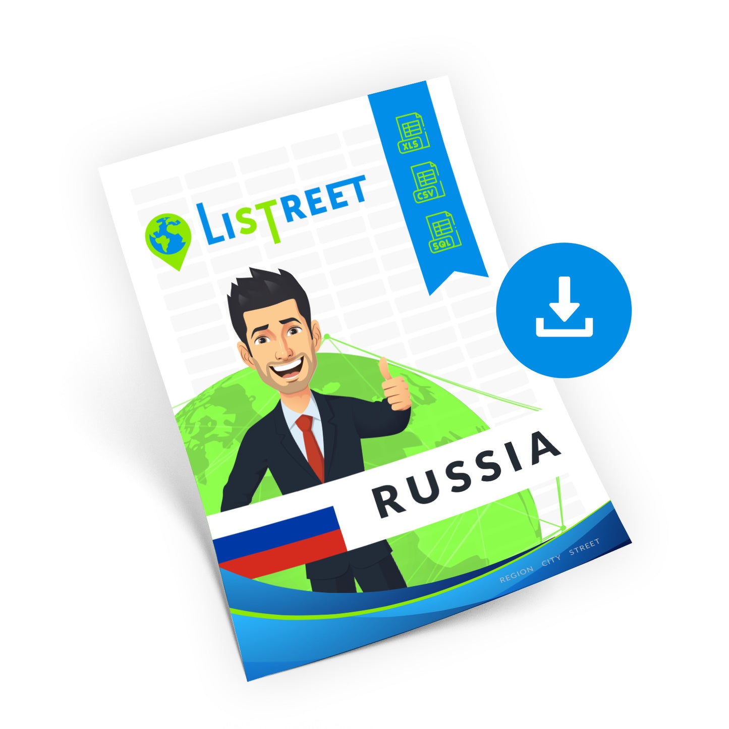 Russia, Best file of streets, complete set